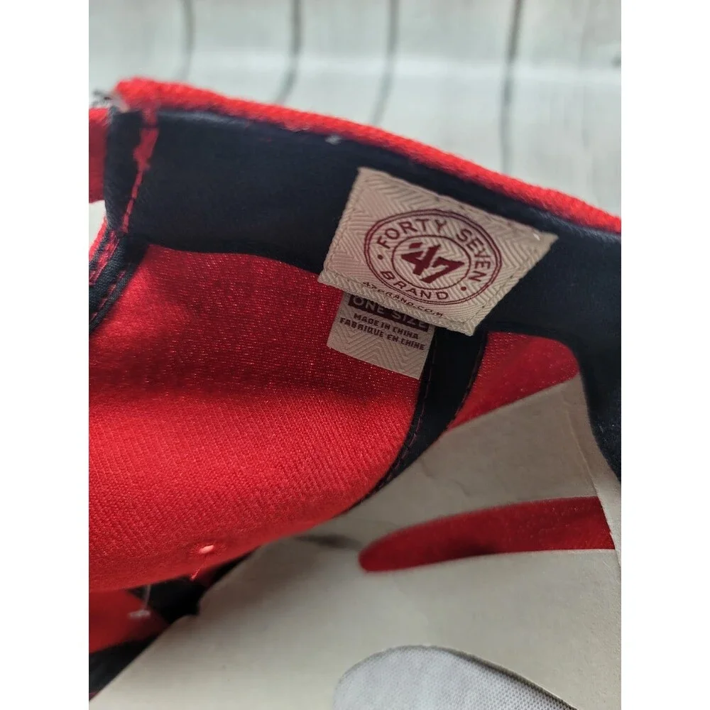Philadelphia 76ers Hat Cap Red NBA Basketball 47 Brand OSFA Wool New